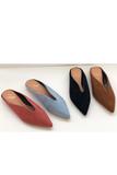 Coral Pointy Toe Flat