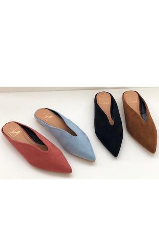 Coral Pointy Toe Flat