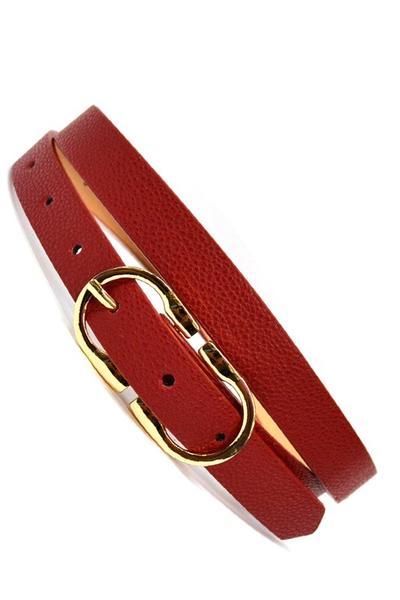 Mirrored C Buckle Belt