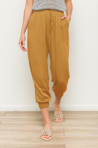 Loose Comfy Mustard Joggers