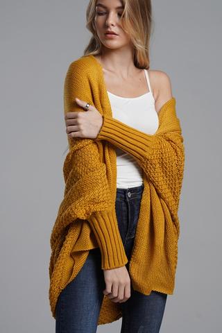Turmeric cozy up cardigan