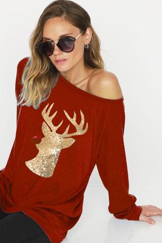 Rudolph Holiday Top