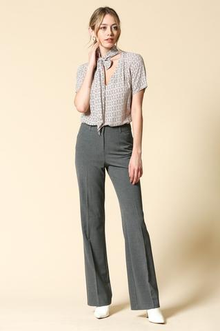 High-waist Gray Pants