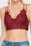 Scallop lace bralette