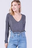 V-neck Long Sleeve