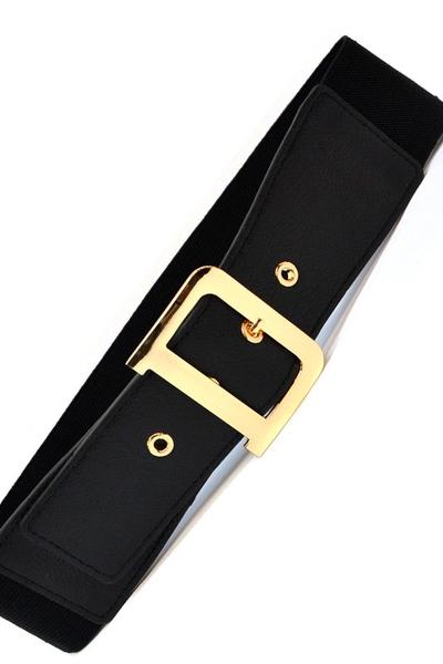 Stretchy black belt