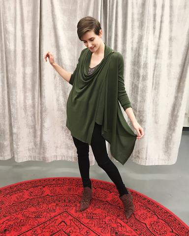 Olive Wrapped Up Cardigan