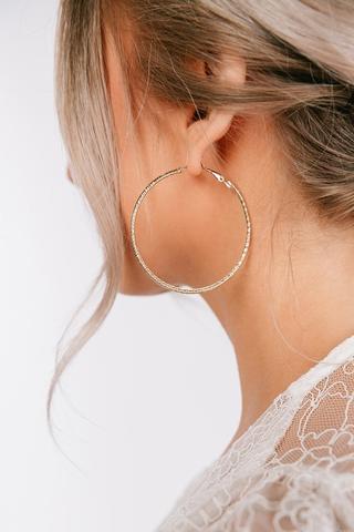Gold Ring Earrings